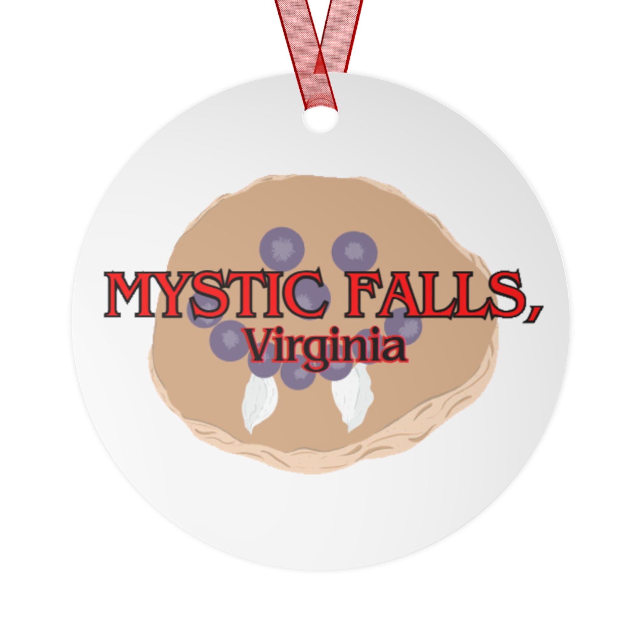 Vampire Blueberry Pancake Metal Ornaments