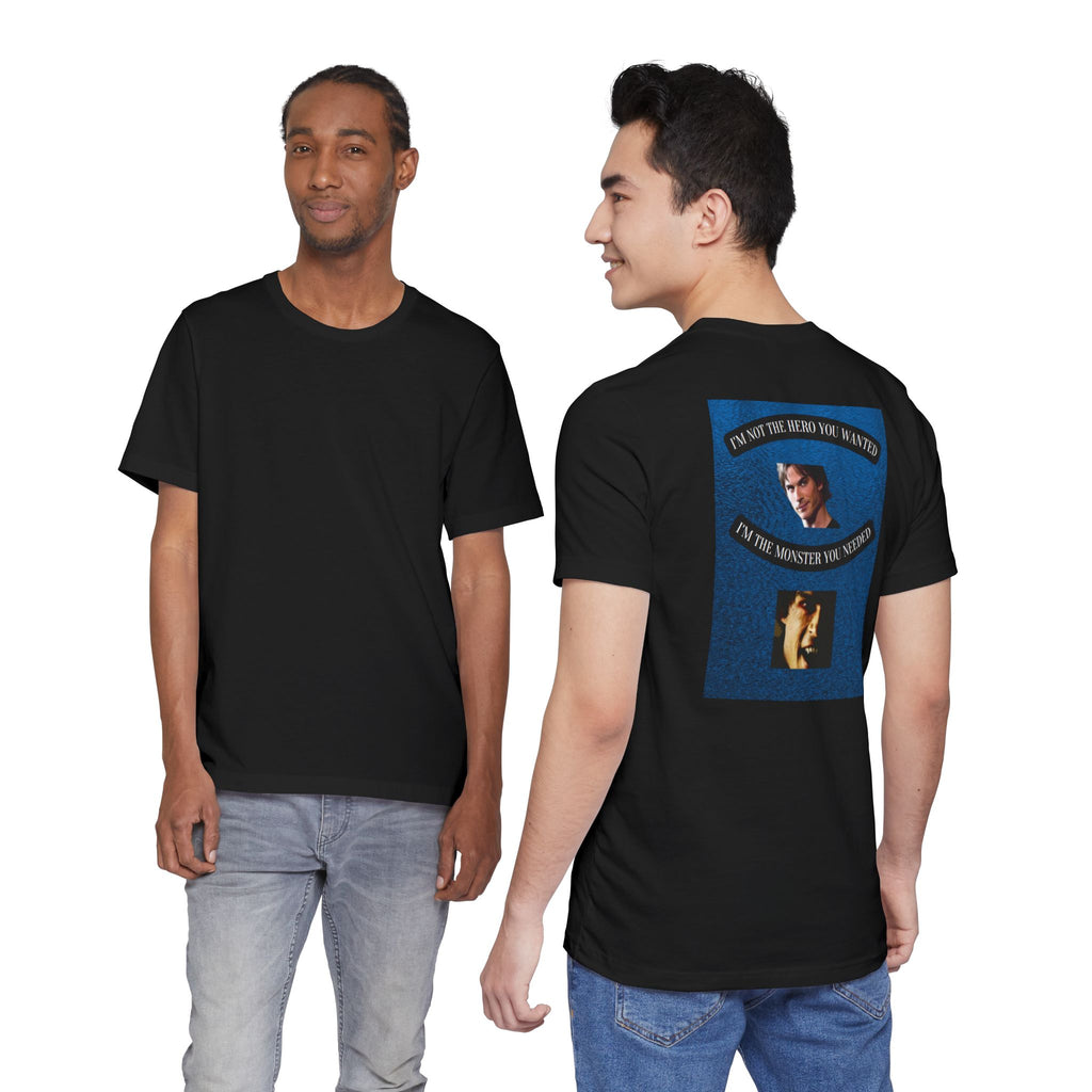 Hero/Monster: Damon Salvatore Unisex Jersey Short Sleeve Tee
