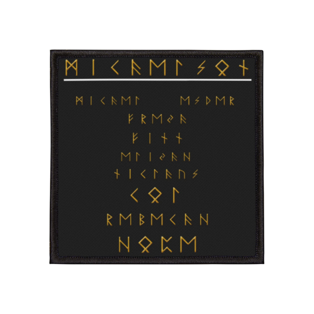 Mikaelson Family in Viking (Black) Letters Iron-On Patches