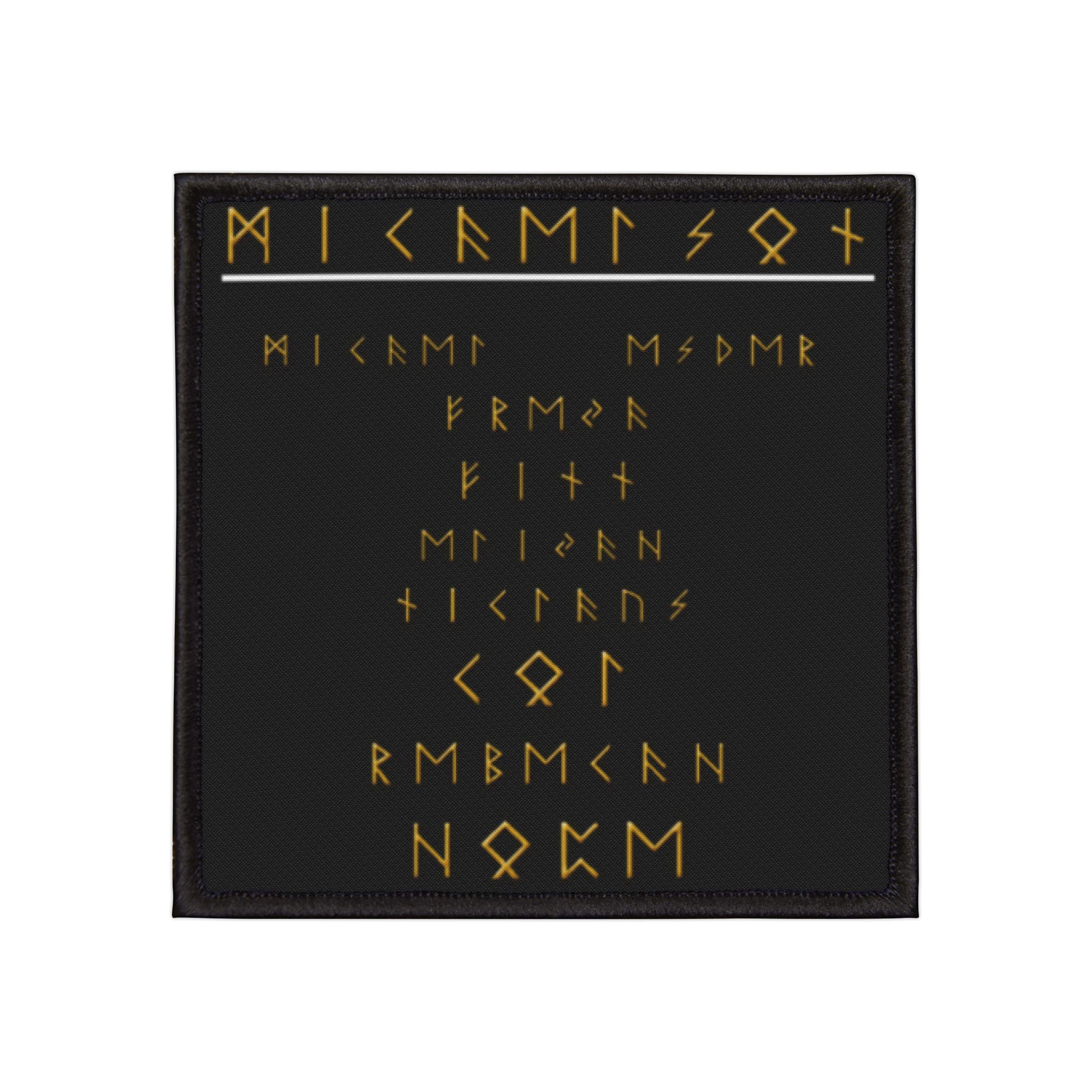 Mikaelson Family in Viking (Black) Letters Iron-On Patches