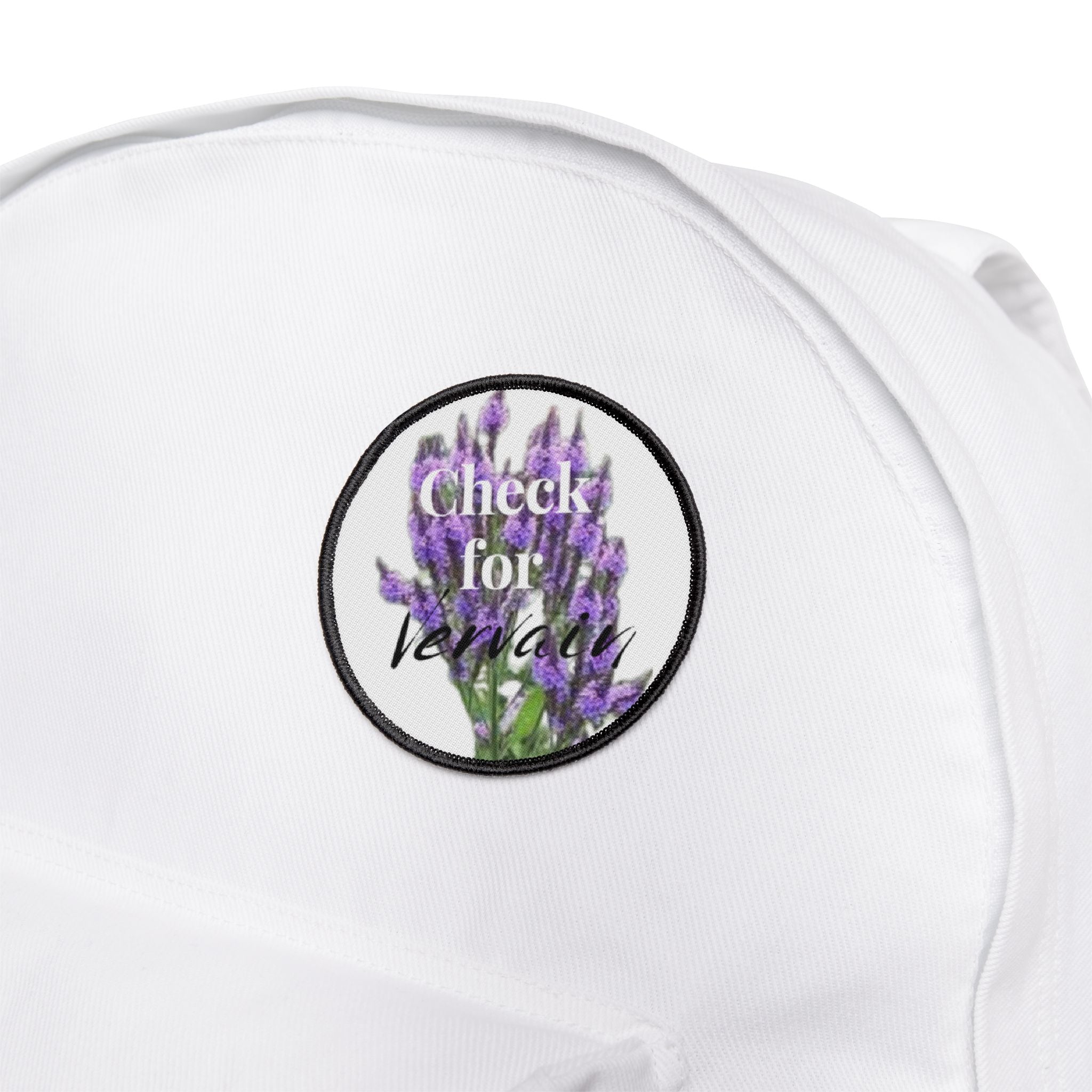 Check For Vervain Iron-On Patches