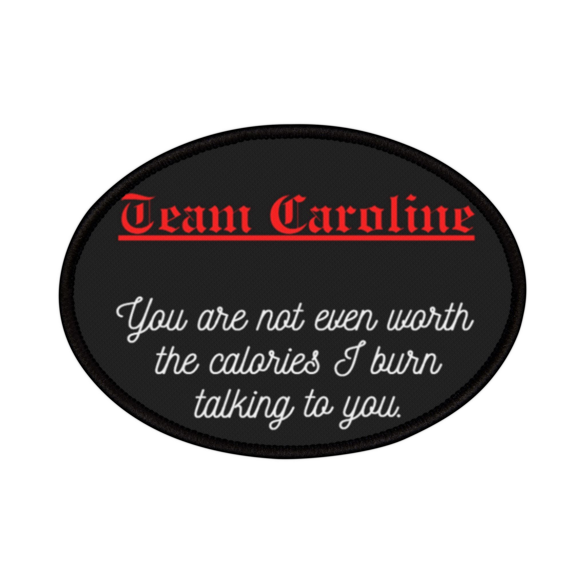 The Vampire Diaries: Caroline Quote Iron-On Patches