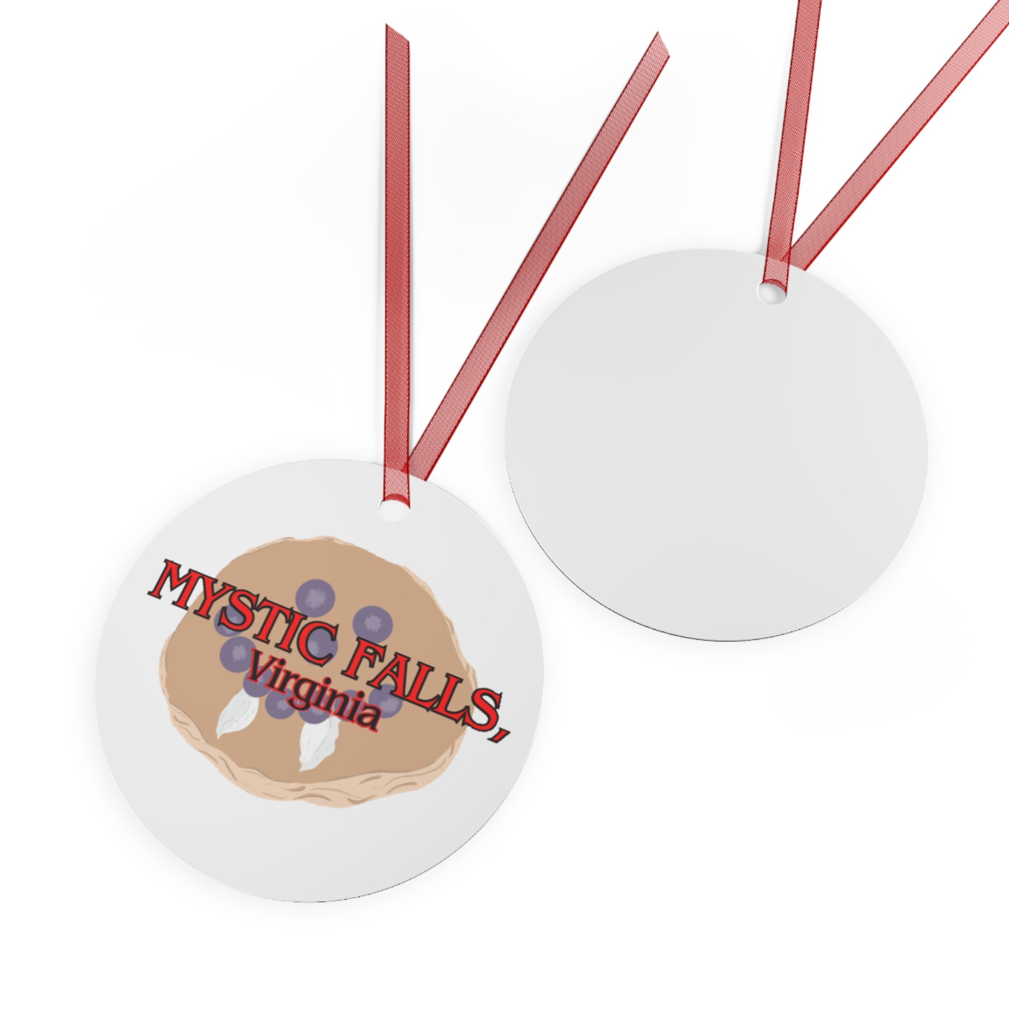 Vampire Blueberry Pancake Metal Ornaments