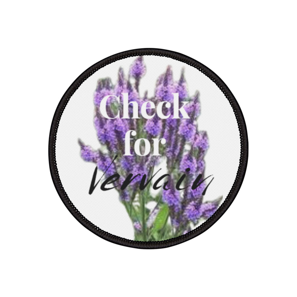 Check For Vervain Iron-On Patches