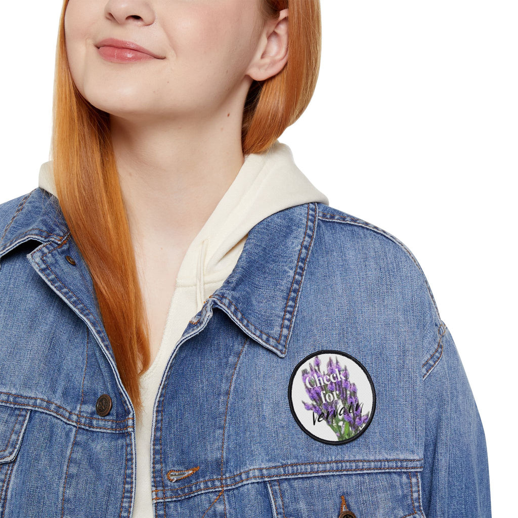 Check For Vervain Iron-On Patches