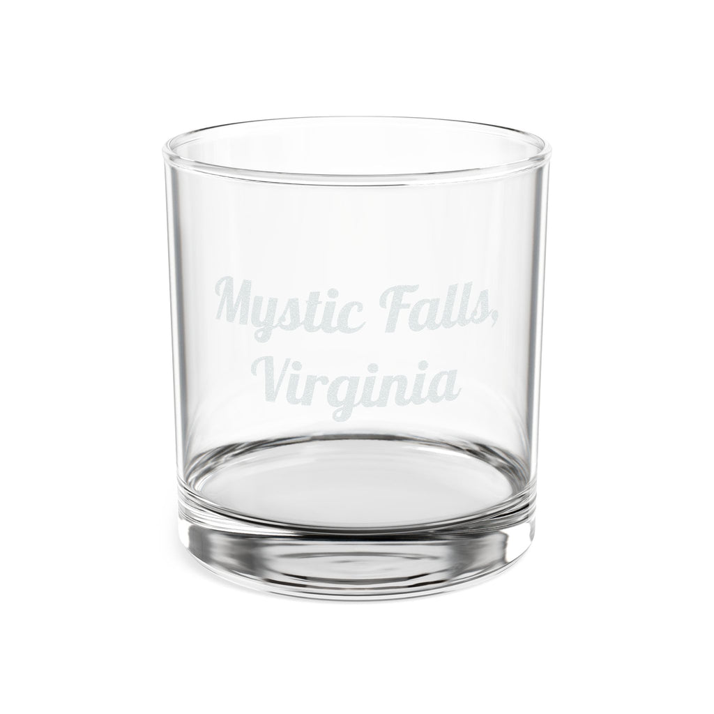 Mystic Falls, Virginia Whiskey Glass, 10.5oz (Engraving)