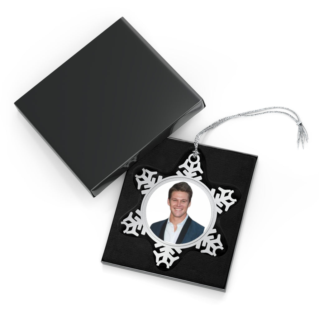 Matt Pewter Snowflake Ornament