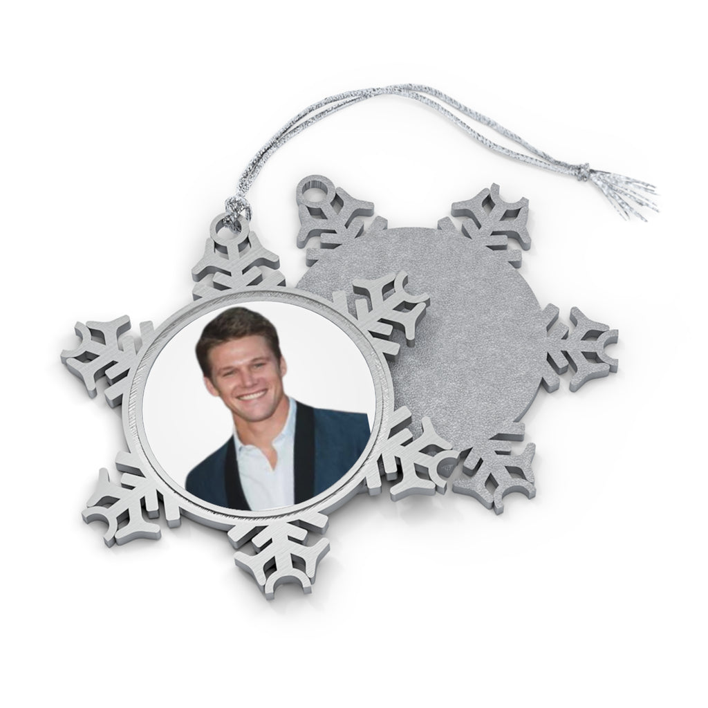 Matt Pewter Snowflake Ornament