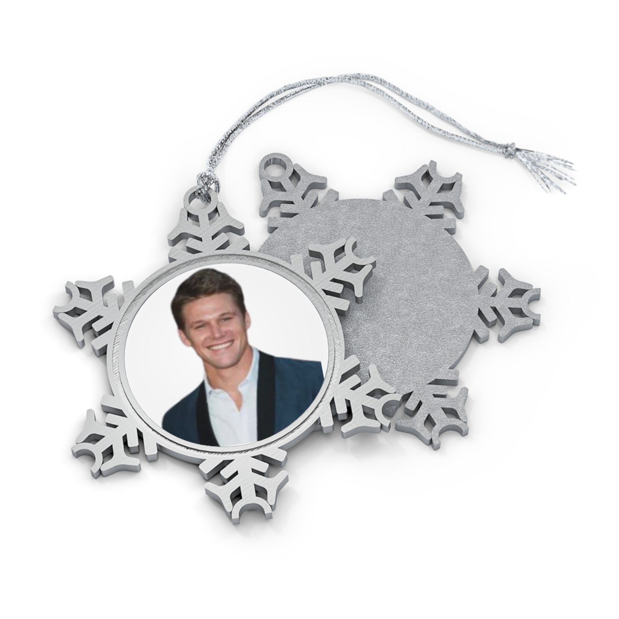 Matt Pewter Snowflake Ornament