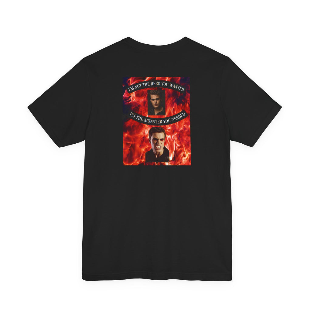 Hero/Monster: Stefan Salvatore Unisex Jersey Short Sleeve Tee